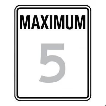 Accuform SPEED LIMIT SIGN MAXIMUM  30 X FRR20470DP FRR20470DP